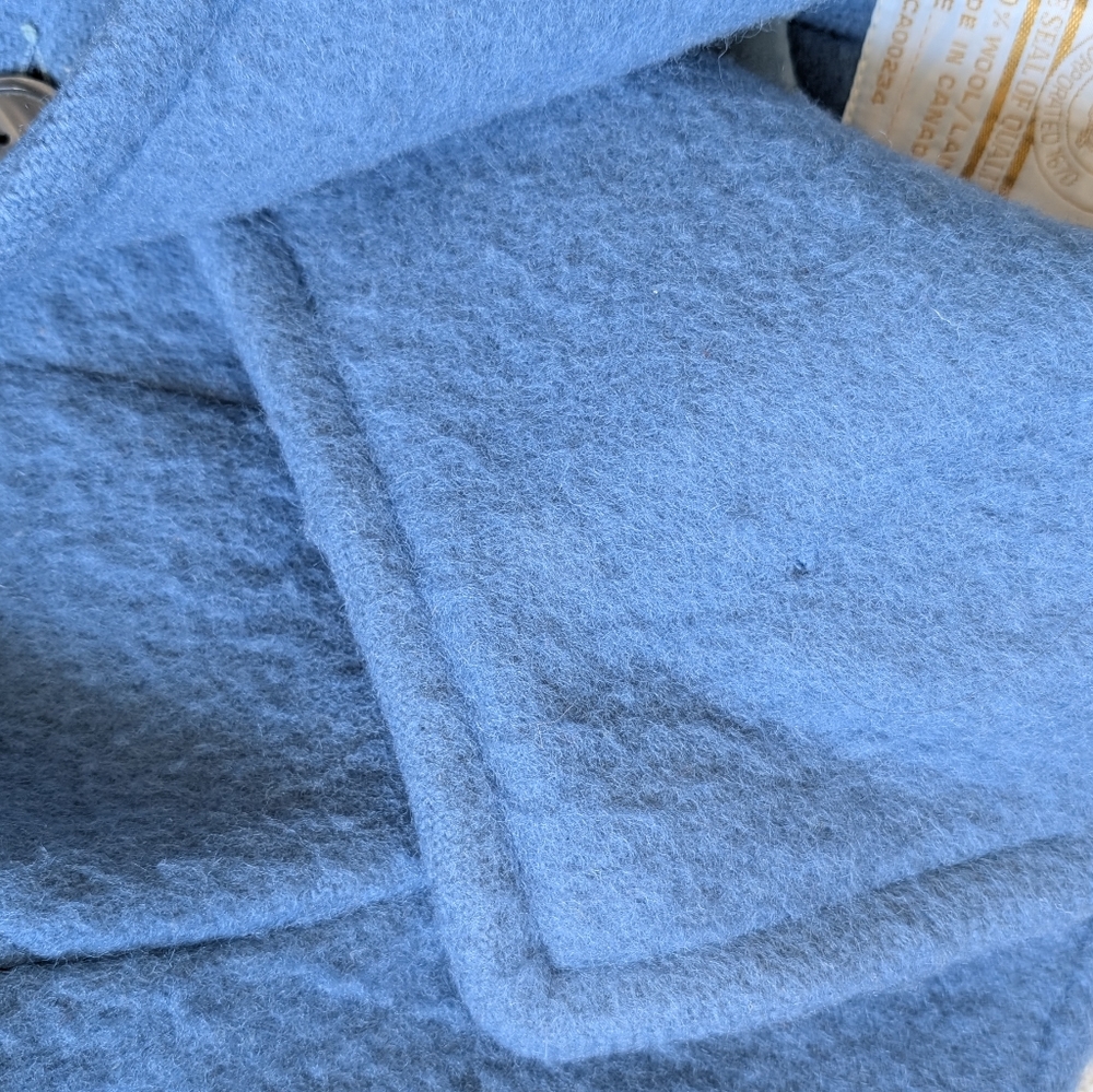 RARE! HBC Vintage 4Point Blanket Blue Coat - Picture 5 of 11
